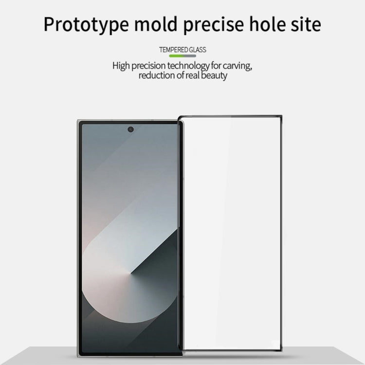 For Samsung Galaxy Z Fold6 PINWUYO 9H 3D Full Screen Explosion-proof Tempered Glass Film(Black)