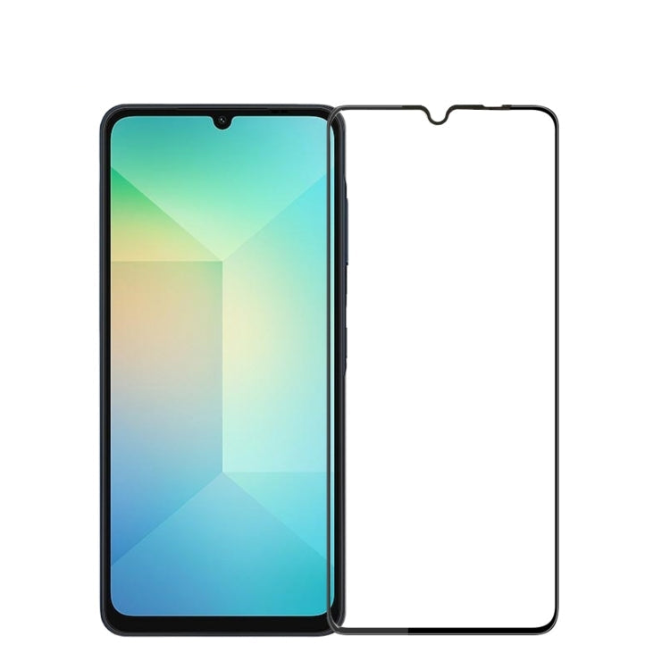 For Samsung Galaxy A06 4G PINWUYO 9H 3D Full Screen Explosion-proof Tempered Glass Film(Black)