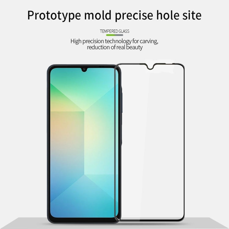 For Samsung Galaxy A06 4G PINWUYO 9H 3D Full Screen Explosion-proof Tempered Glass Film(Black)