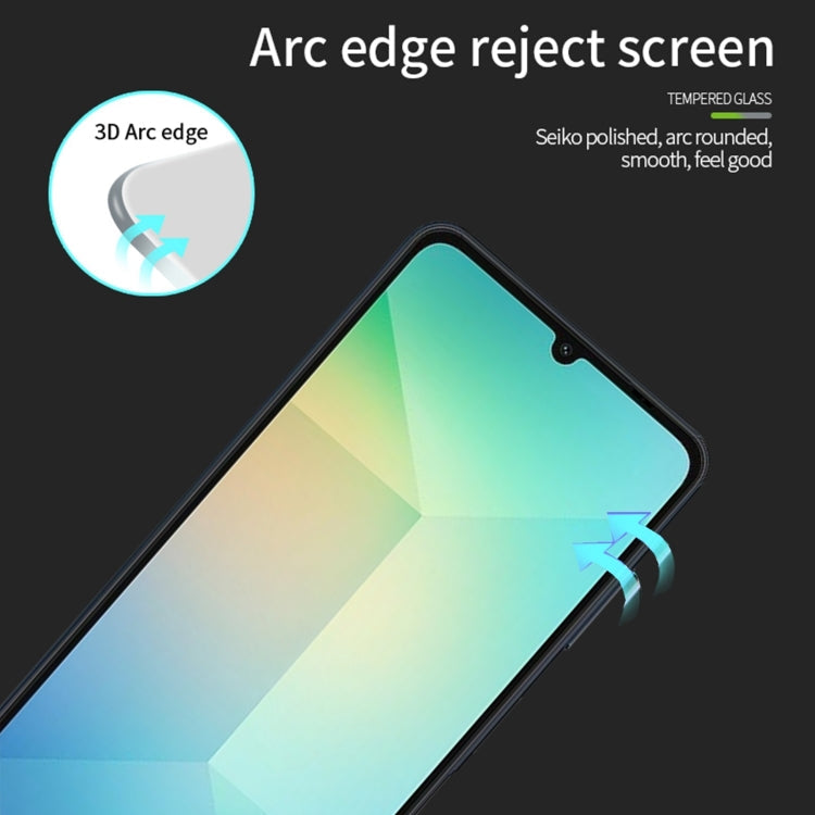For Samsung Galaxy A06 4G PINWUYO 9H 3D Full Screen Explosion-proof Tempered Glass Film(Black)