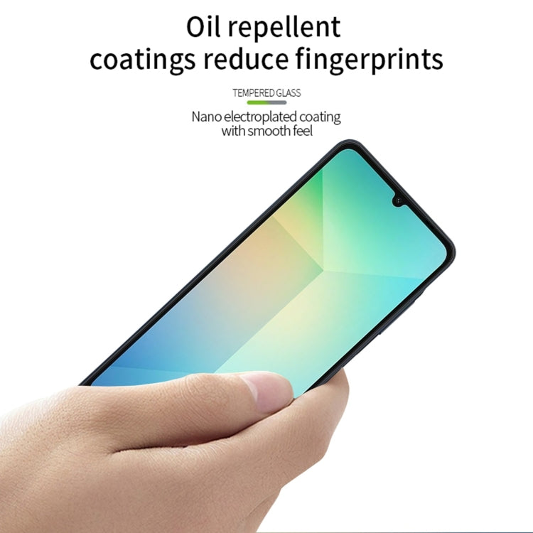 For Samsung Galaxy A06 4G PINWUYO 9H 3D Full Screen Explosion-proof Tempered Glass Film(Black)