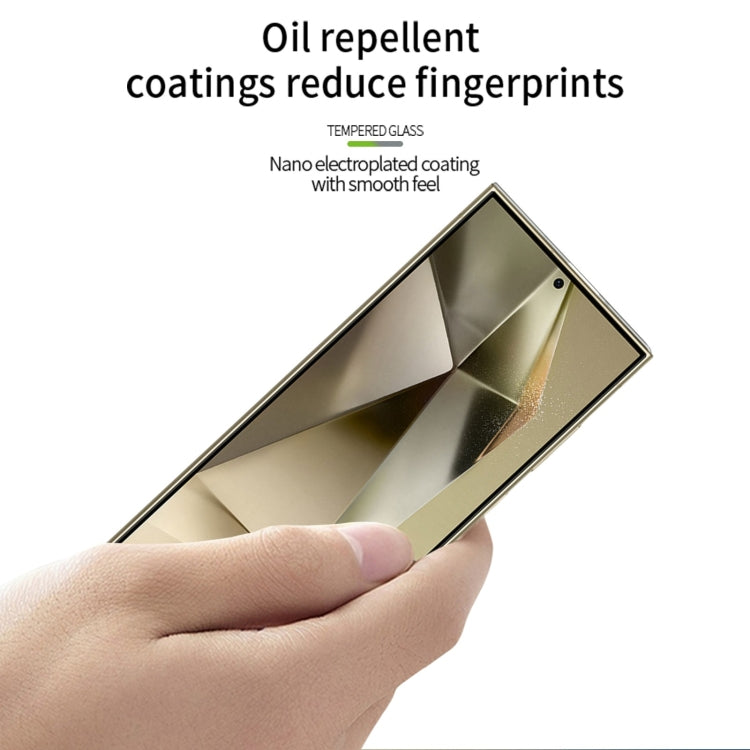 For Samsung Galaxy S25 Ultra 5G PINWUYO 9H 3D Full Screen Explosion-proof Tempered Glass Film(Black)