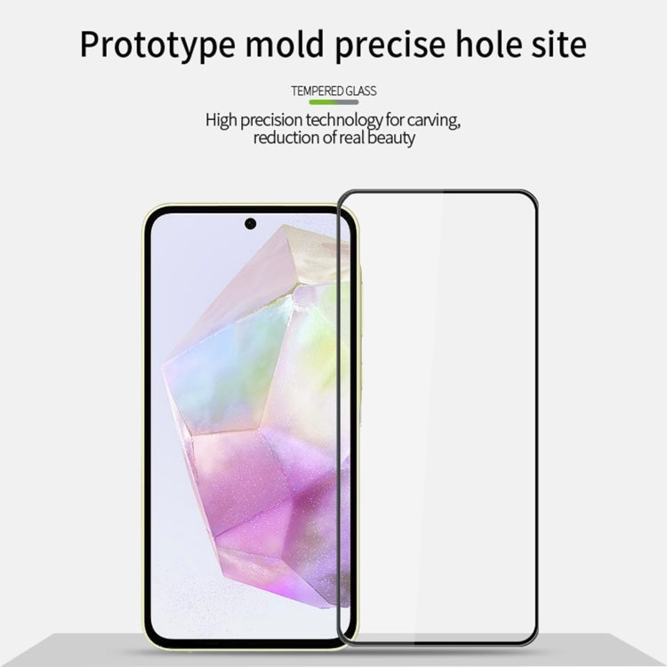 For Samsung Galaxy A36 / A56 PINWUYO 9H 3D Full Screen Explosion-proof Tempered Glass Film(Black)