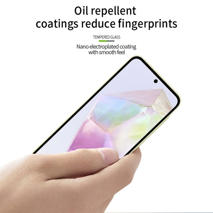 For Samsung Galaxy A36 / A56 PINWUYO 9H 3D Full Screen Explosion-proof Tempered Glass Film(Black)