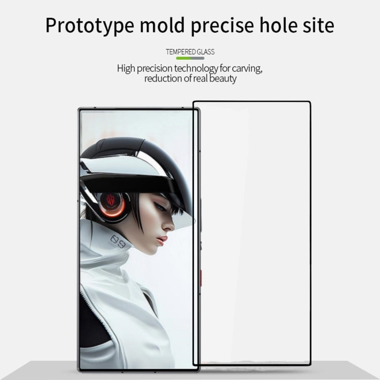 For Nubia Red Magic 9 Pro / 9 Pro+ PINWUYO 9H 2.5D Full Screen Tempered Glass Film(Black)