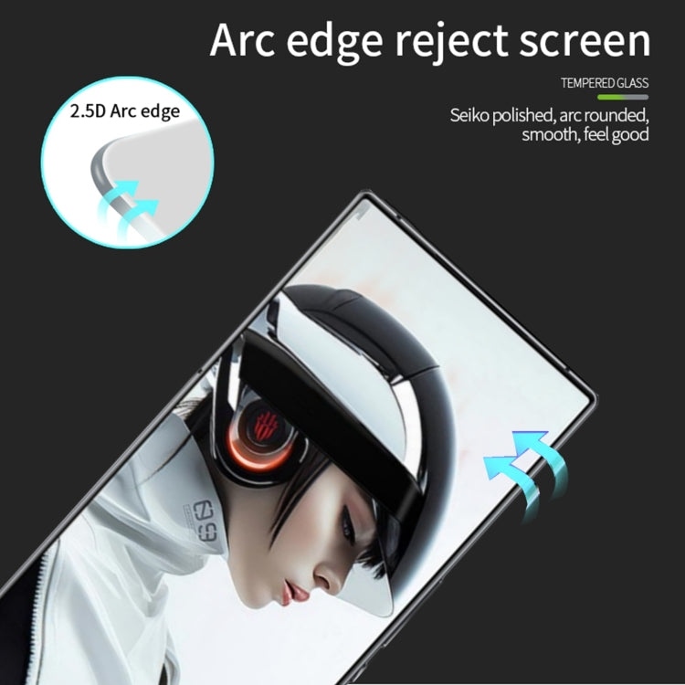 For Nubia Red Magic 9 Pro / 9 Pro+ PINWUYO 9H 2.5D Full Screen Tempered Glass Film(Black)