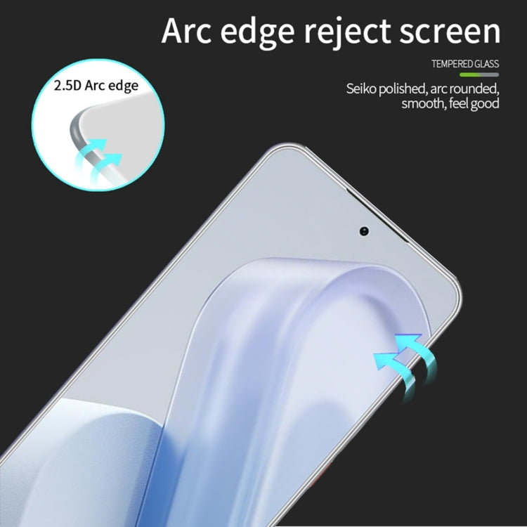 For Meizu Lucky 08 PINWUYO 9H 2.5D Full Screen Tempered Glass Film(Black)