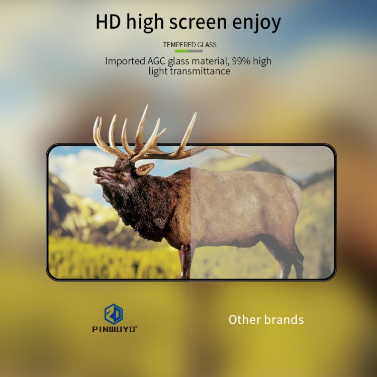 For Nothing Phone 2a Plus PINWUYO 9H 3D Curved Full Screen Explosion-proof Tempered Glass Film(Black)