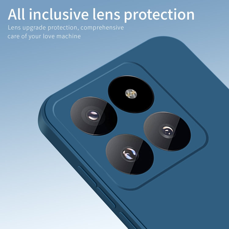 For Xiaomi 14 Pro PINWUYO Sense Series Liquid Silicone TPU Phone Case(Blue)
