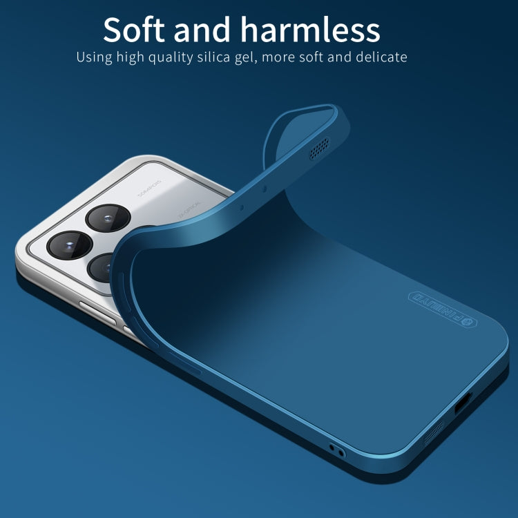 For Xiaomi Redmi K70E PINWUYO Sense Series Liquid Silicone TPU Phone Case(Blue)