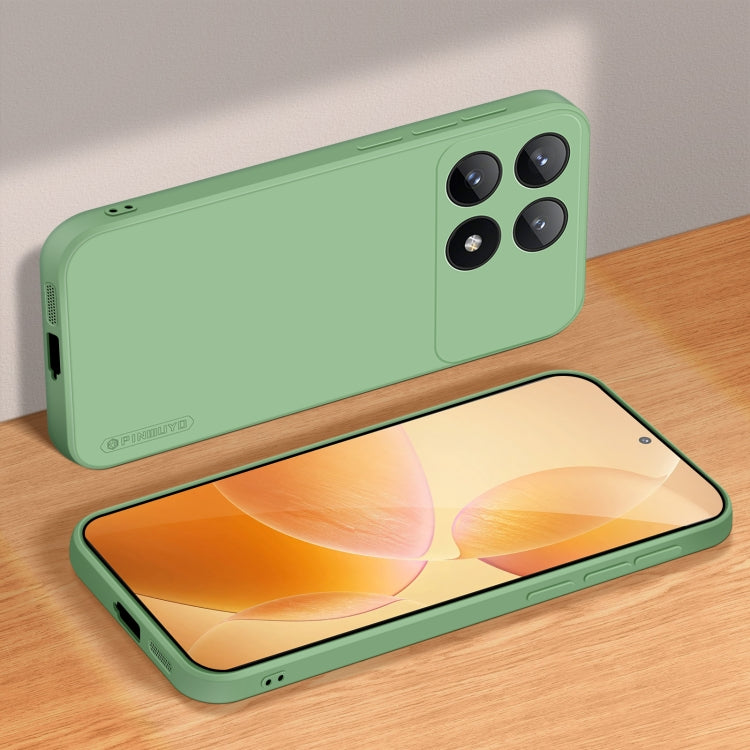 For Xiaomi Redmi K70E PINWUYO Sense Series Liquid Silicone TPU Phone Case(Green)