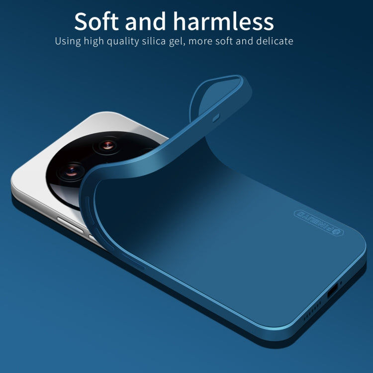 For Xiaomi 14 Ultra PINWUYO Sense Series Liquid Silicone TPU Phone Case(Blue)