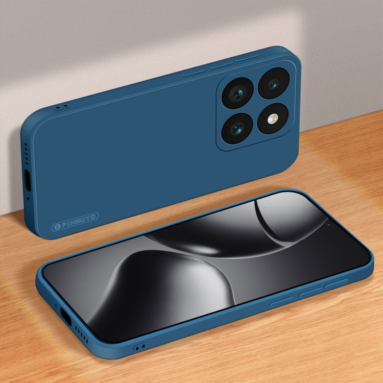 For Xiaomi 14T Pro PINWUYO Sense Series Liquid Silicone TPU Phone Case(Blue)