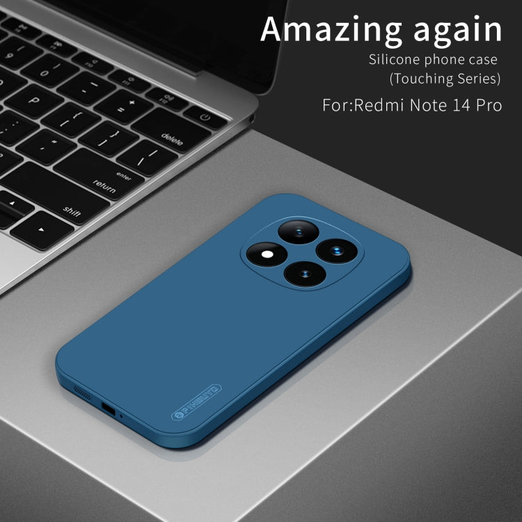 For Xiaomi Redmi Note 14 Pro 5G PINWUYO Sense Series Liquid Silicone TPU Phone Case(Blue)
