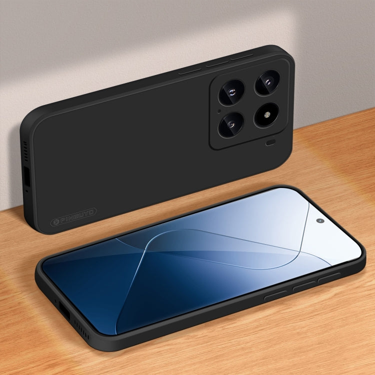For Xiaomi 15 PINWUYO Sense Series Liquid Silicone TPU Phone Case(Black)