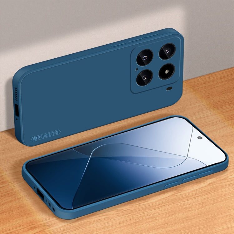 For Xiaomi 15 PINWUYO Sense Series Liquid Silicone TPU Phone Case(Blue)