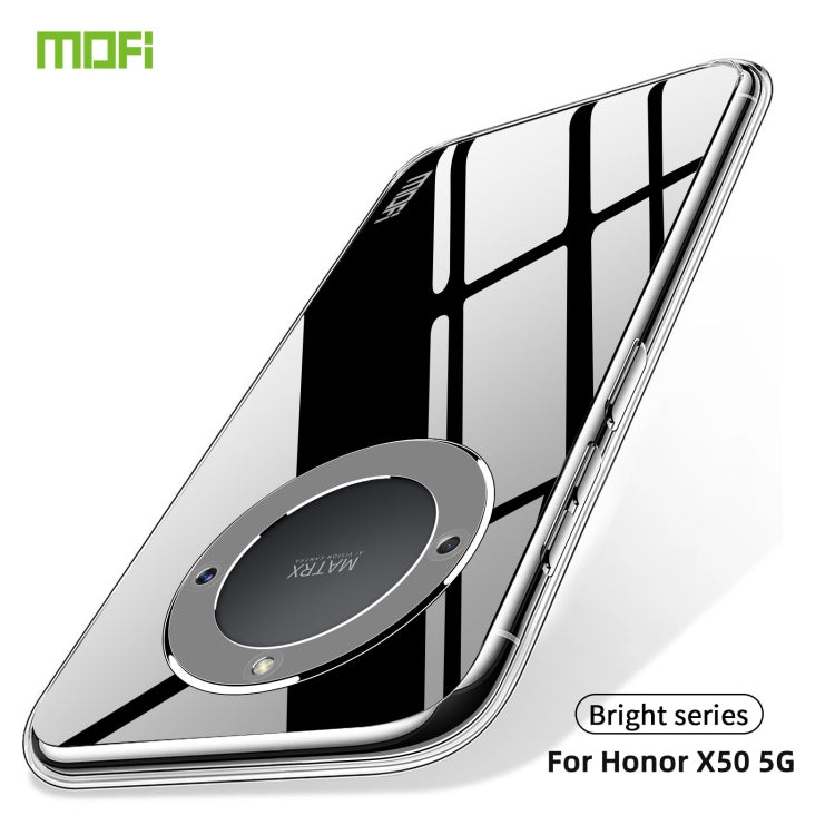 For Honor X50 5G MOFI Ming Series Ultra-thin TPU Phone Case(Transparent)