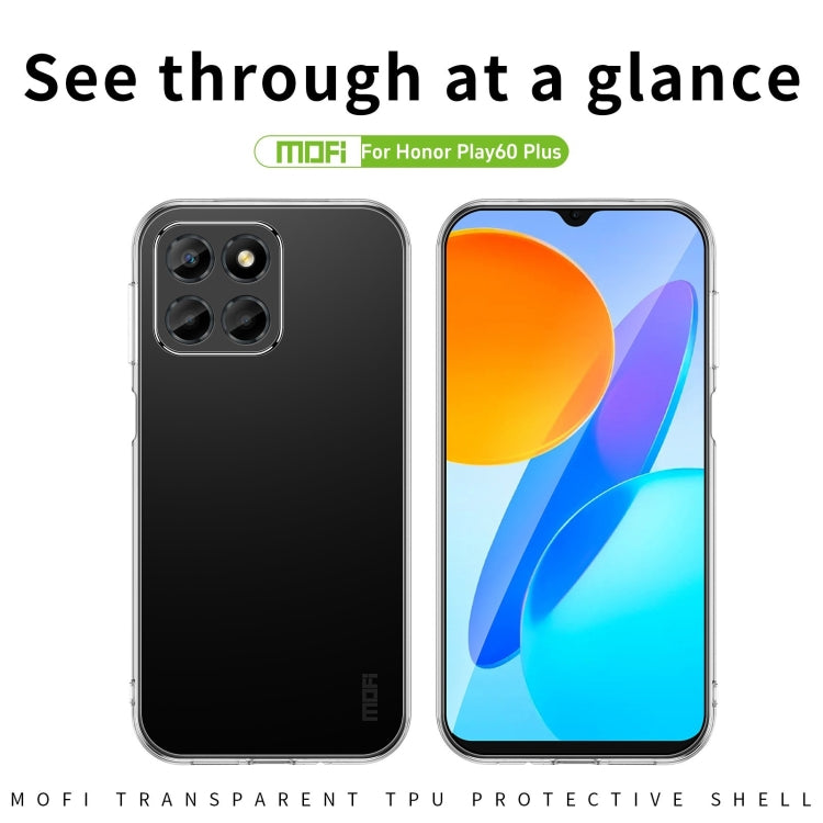 For Honor Play 60 Plus MOFI Ming Series Ultra-thin TPU Phone Case(Transparent)