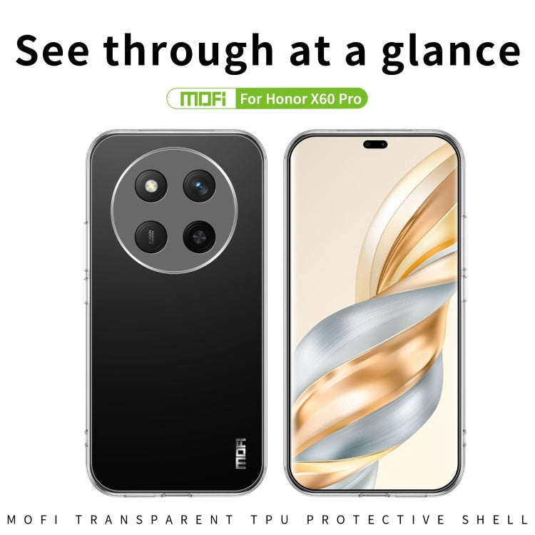 For Honor X60 Pro / X9C MOFI Ming Series Ultra-thin TPU Phone Case(Transparent)
