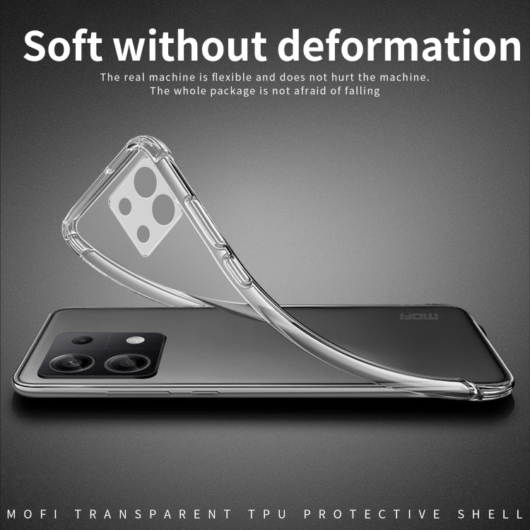 For Xiaomi Redmi Note 13 Pro 4G MOFI Ming Series Ultra-thin TPU Phone Case(Transparent)