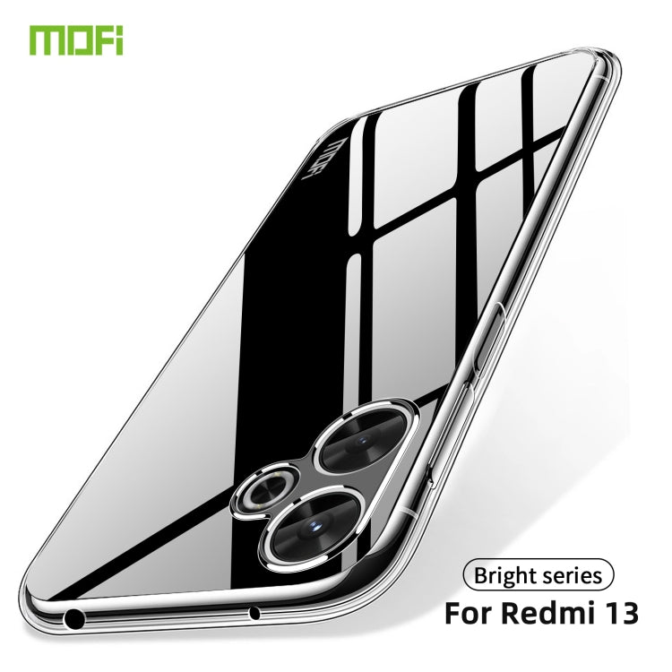 For Xiaomi Redmi 13 MOFI Ming Series Ultra-thin TPU Phone Case(Transparent)