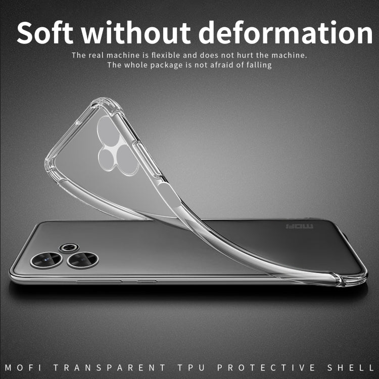 For Xiaomi Redmi 13 MOFI Ming Series Ultra-thin TPU Phone Case(Transparent)