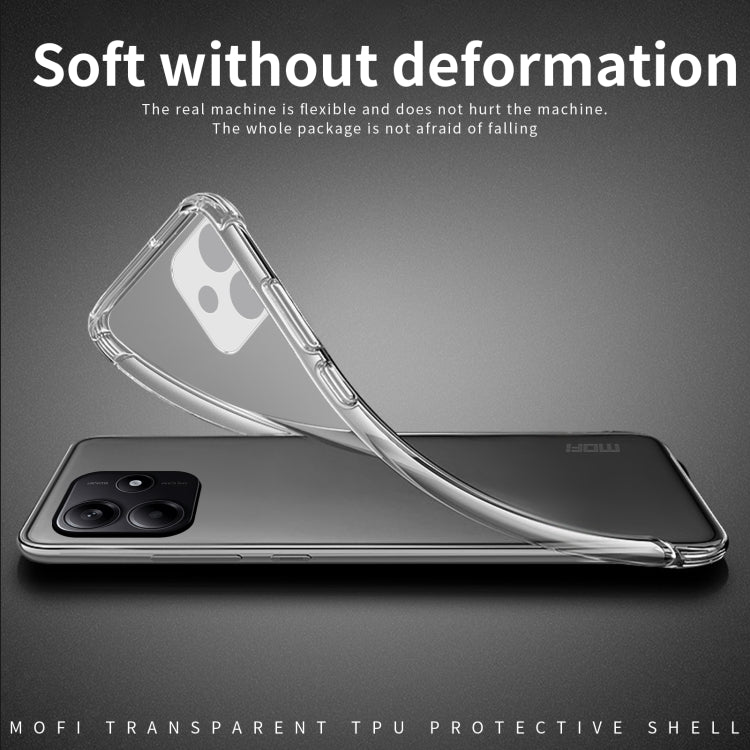 For Xiaomi Redmi Note 14 5G MOFI Ming Series Ultra-thin TPU Phone Case(Transparent)
