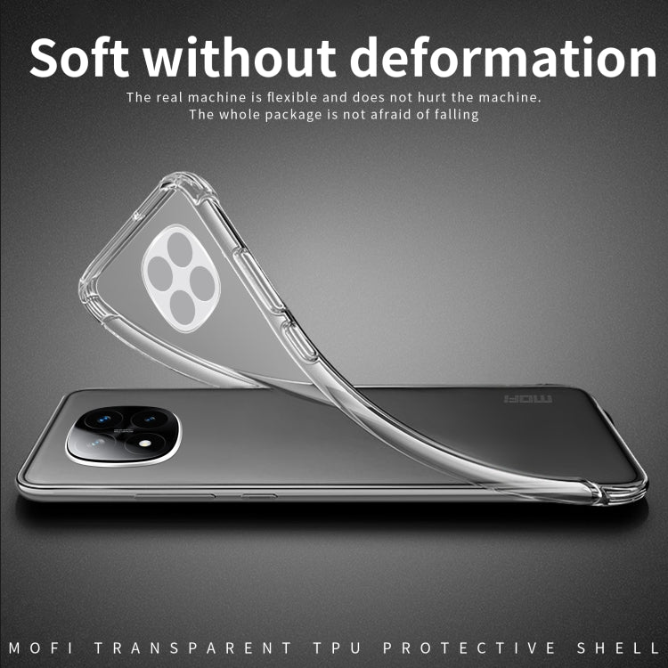 For Xiaomi Redmi Note 14 Pro+ 5G MOFI Ming Series Ultra-thin TPU Phone Case(Transparent)
