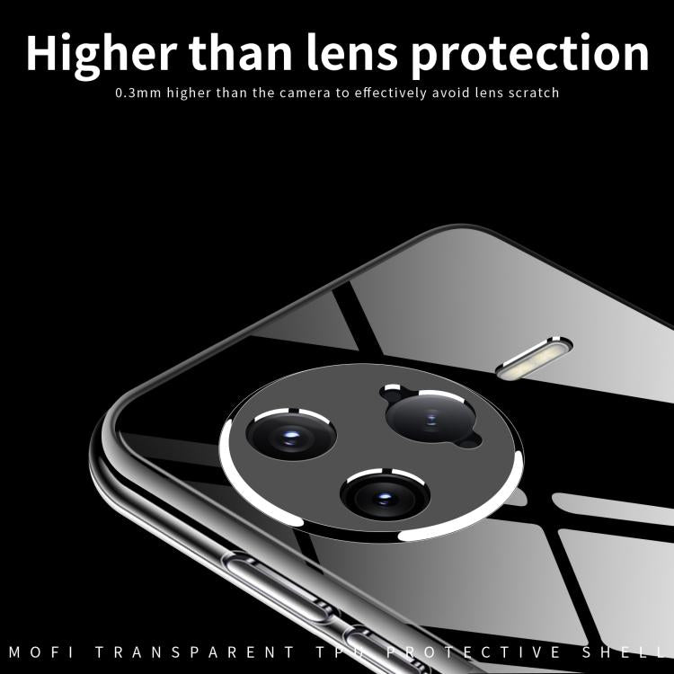 For Xiaomi Redmi K80 Pro MOFI Ming Series Ultra-thin TPU Phone Case(Transparent)