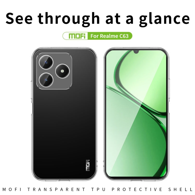 For Realme C63 / C61 MOFI Ming Series Ultra-thin TPU Phone Case(Transparent)