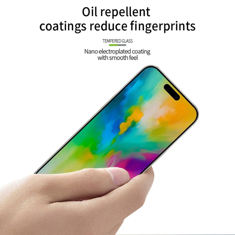 For iPhone 16 Pro Max PINWUYO 9H 2.5D Full Screen Tempered Glass Film(Black)
