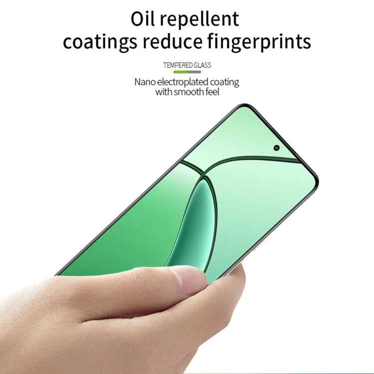 For OPPO A1S PINWUYO 9H 2.5D Full Screen Tempered Glass Film(Black)
