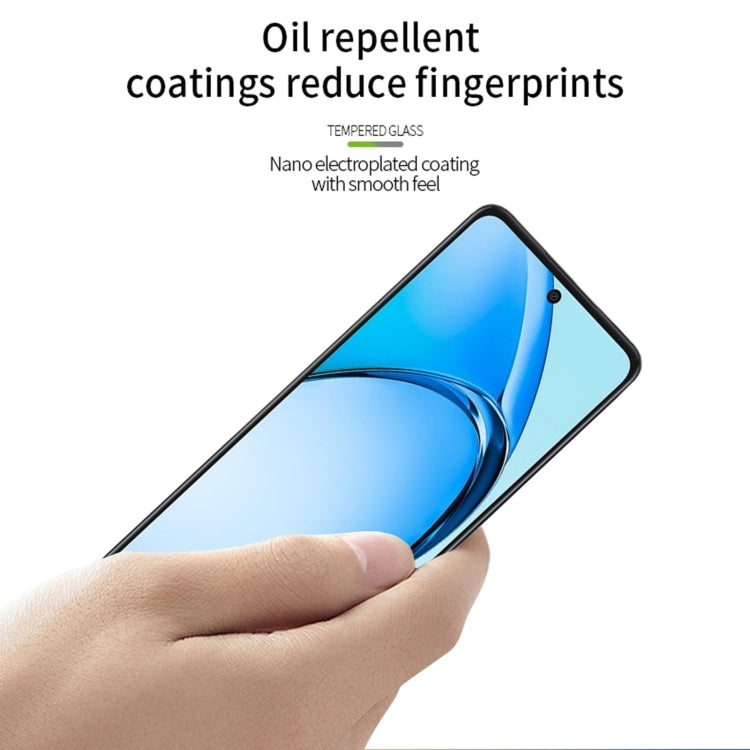 For OPPO A60 PINWUYO 9H 2.5D Full Screen Tempered Glass Film(Black)