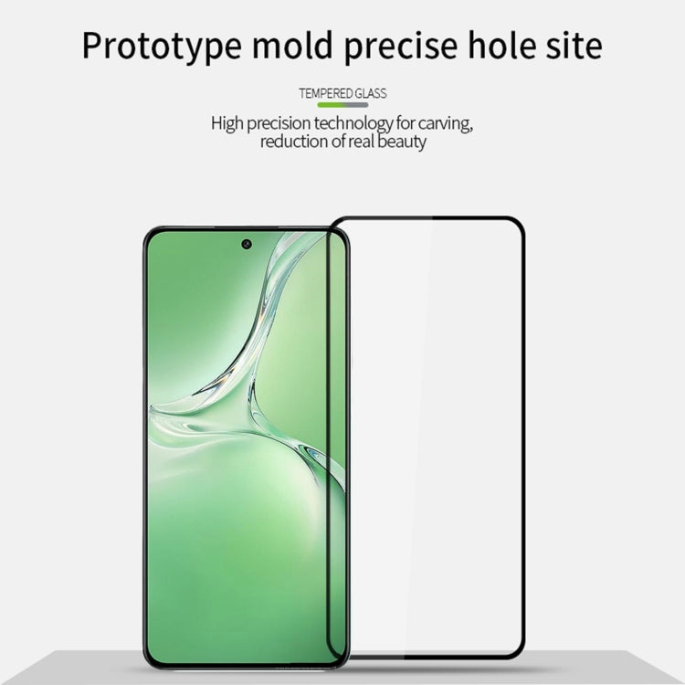 For OPPO K12 PINWUYO 9H 2.5D Full Screen Tempered Glass Film(Black)