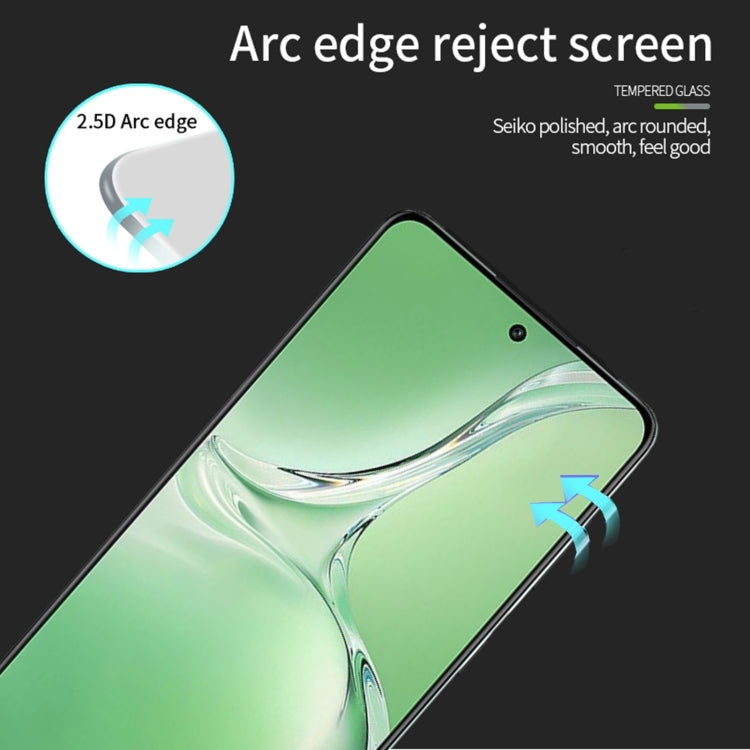 For OPPO K12 PINWUYO 9H 2.5D Full Screen Tempered Glass Film(Black)