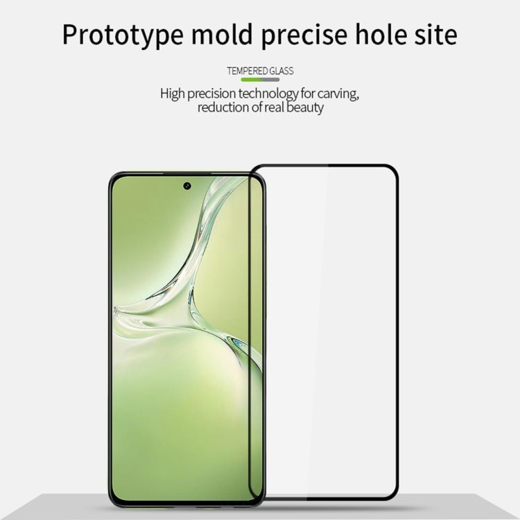 For OPPO K12x PINWUYO 9H 2.5D Full Screen Tempered Glass Film(Black)