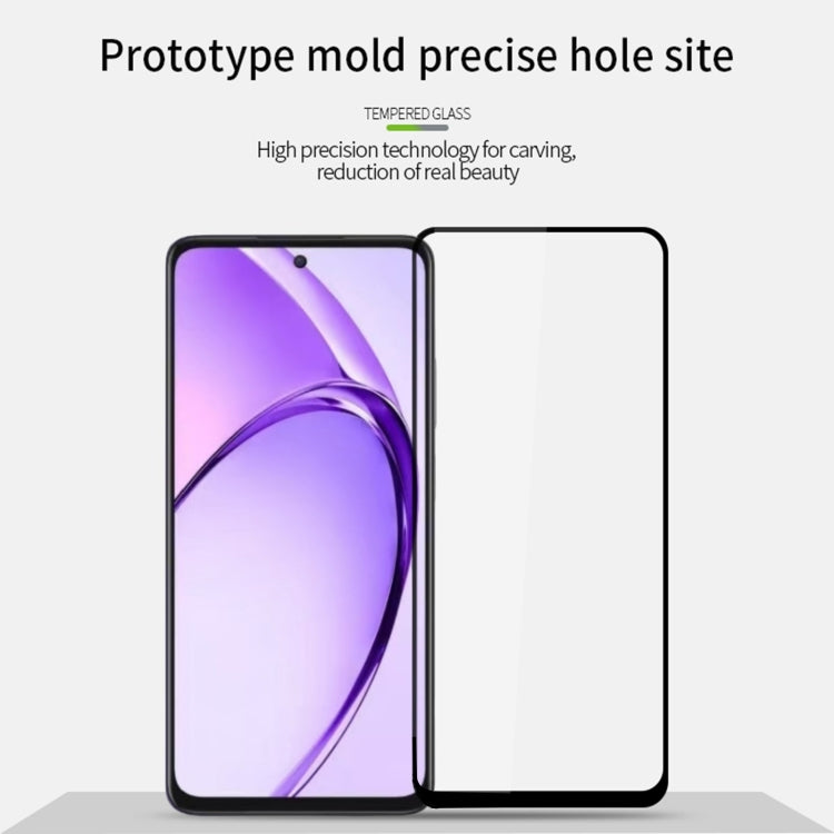 For OPPO A80 PINWUYO 9H 2.5D Full Screen Tempered Glass Film(Black)