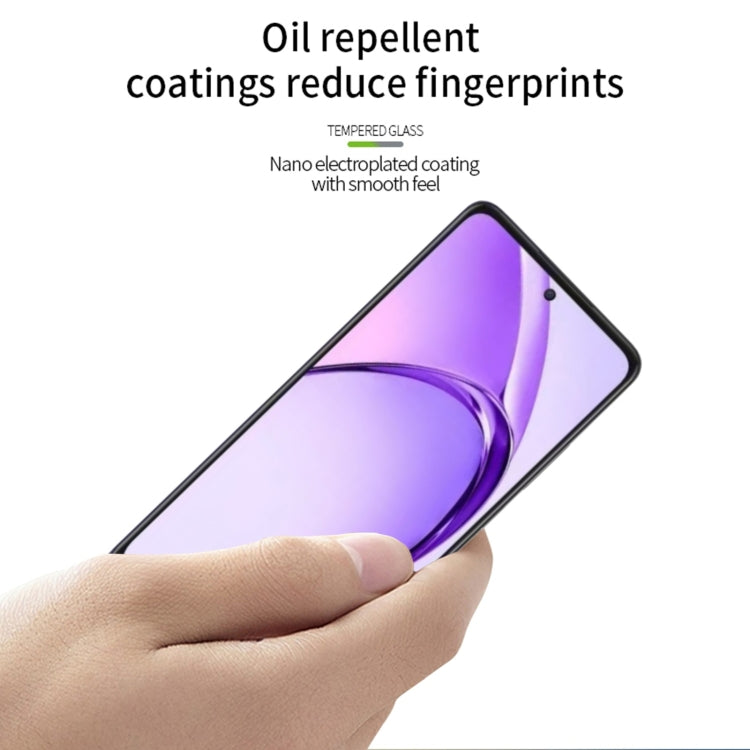 For OPPO A80 PINWUYO 9H 2.5D Full Screen Tempered Glass Film(Black)