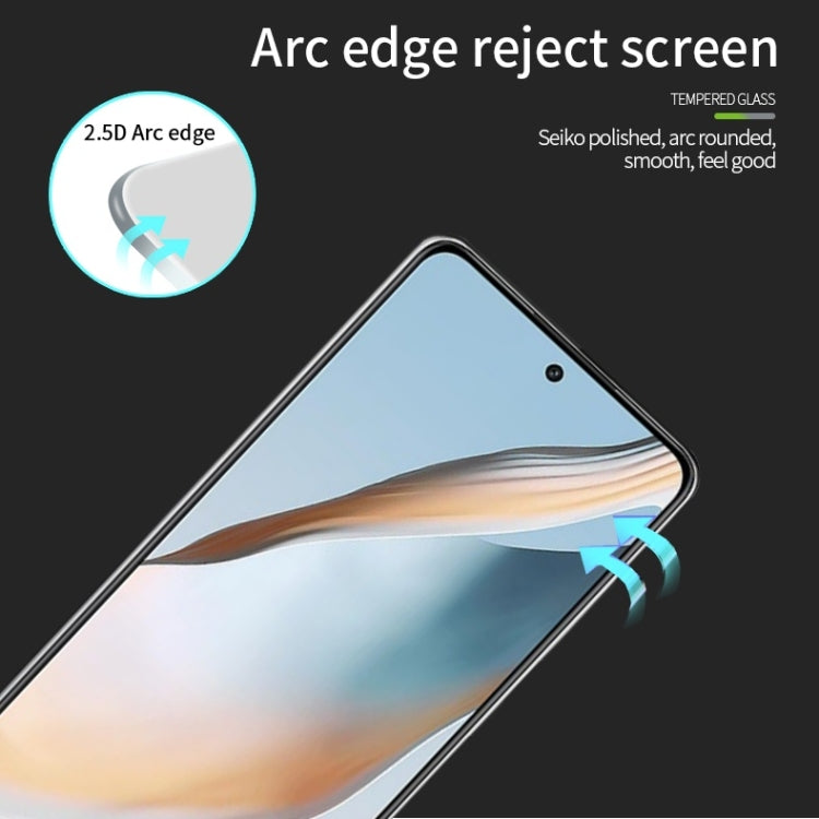 For OPPO K12 Plus PINWUYO 9H 2.5D Full Screen Tempered Glass Film(Black)