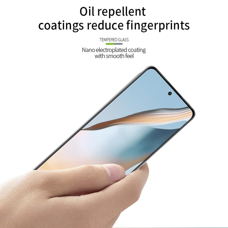 For OPPO K12 Plus PINWUYO 9H 2.5D Full Screen Tempered Glass Film(Black)