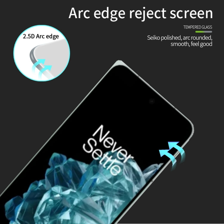 For OnePlus Open PINWUYO 9H 2.5D Full Screen Tempered Glass Film(Black)