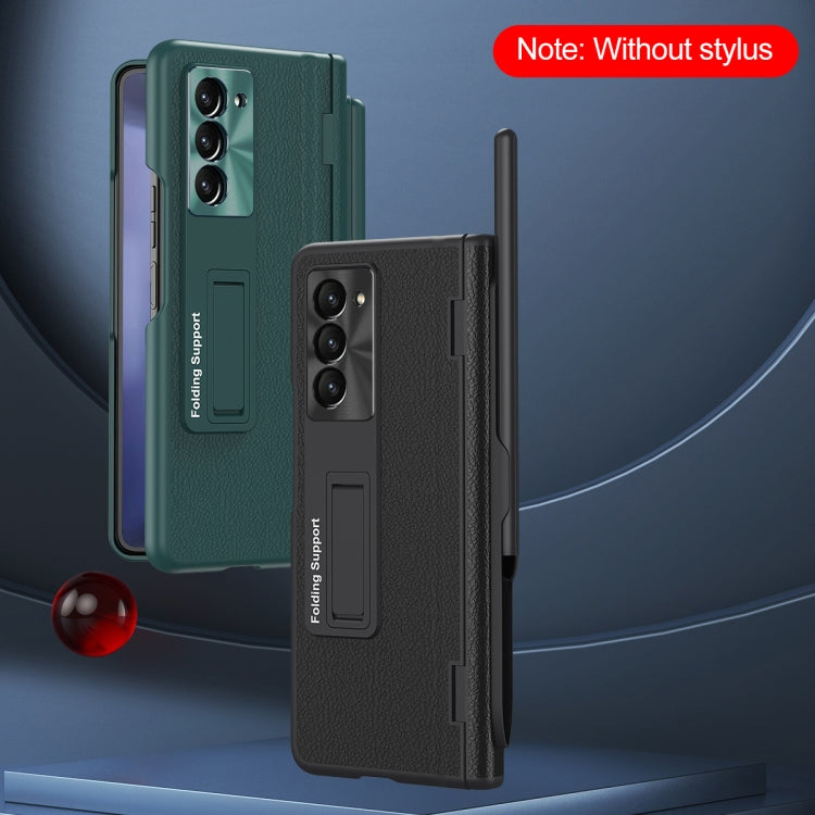 Integrated Folding Hinge Leather Phone Case, No Pen, For Samsung Galaxy Z Fold6, For  Samsung Galaxy Z Fold5 5G