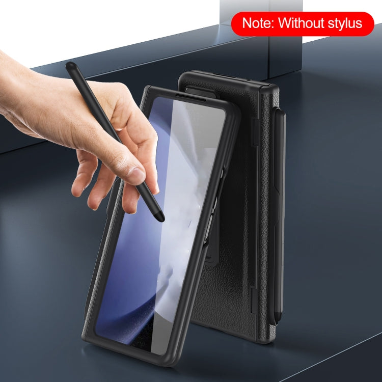 Integrated Folding Hinge Leather Phone Case, No Pen, For Samsung Galaxy Z Fold6, For  Samsung Galaxy Z Fold5 5G
