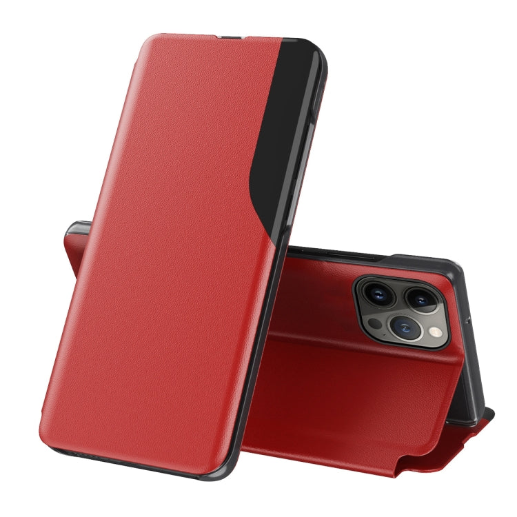Side Display Flip Leather Phone Case, For iPhone 16, For iPhone 15 Pro Max, For iPhone 15 Pro, For iPhone 15 Plus