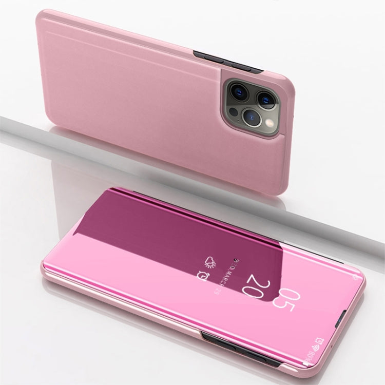 Plated Mirror Horizontal Flip Leather Phone Case with Holder, For iPhone 16 Pro, For iPhone 16 Plus, For iPhone 16