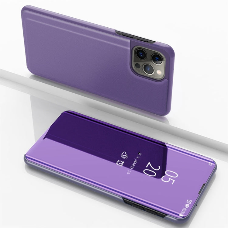 Plated Mirror Horizontal Flip Leather Phone Case with Holder, For iPhone 16 Pro, For iPhone 16 Plus, For iPhone 16