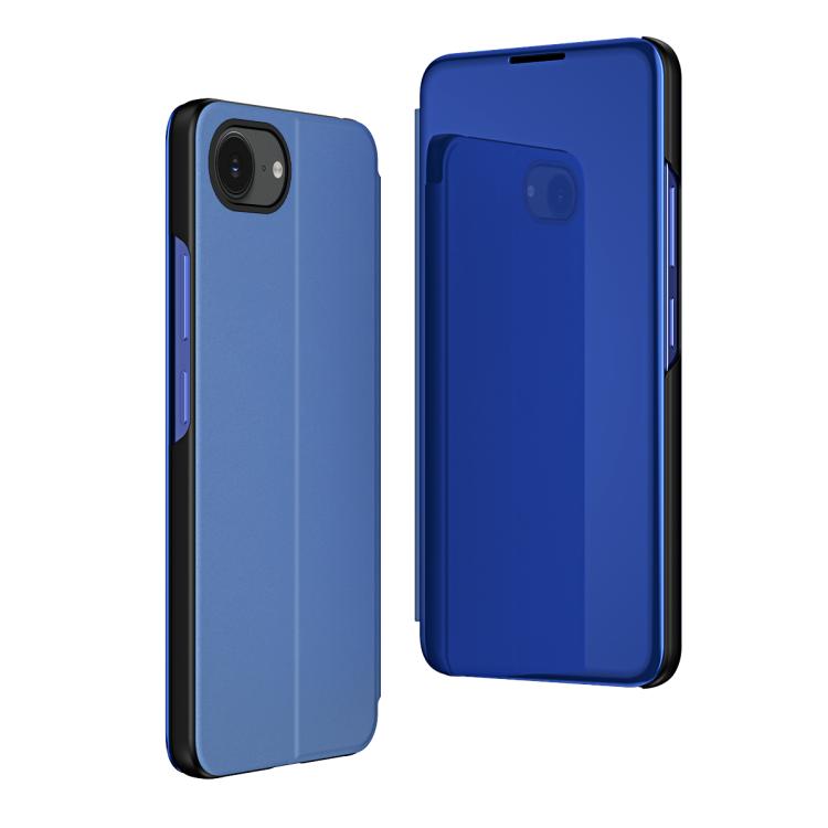 Plated Mirror Horizontal Flip Leather Phone Case with Holder, For iPhone 17e / 16e, For iPhone 17 Pro Max, For iPhone 17 Pro