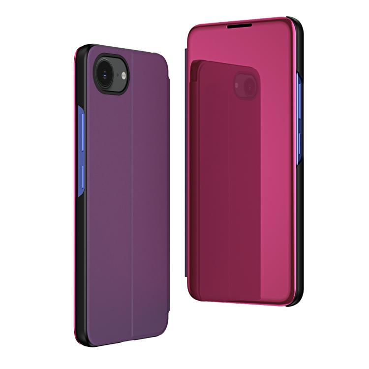 Plated Mirror Horizontal Flip Leather Phone Case with Holder, For iPhone 17e / 16e, For iPhone 17 Pro Max, For iPhone 17 Pro