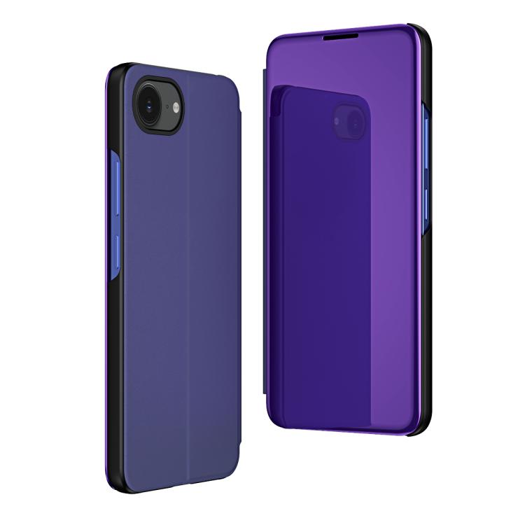 Plated Mirror Horizontal Flip Leather Phone Case with Holder, For iPhone 17e / 16e, For iPhone 17 Pro Max, For iPhone 17 Pro