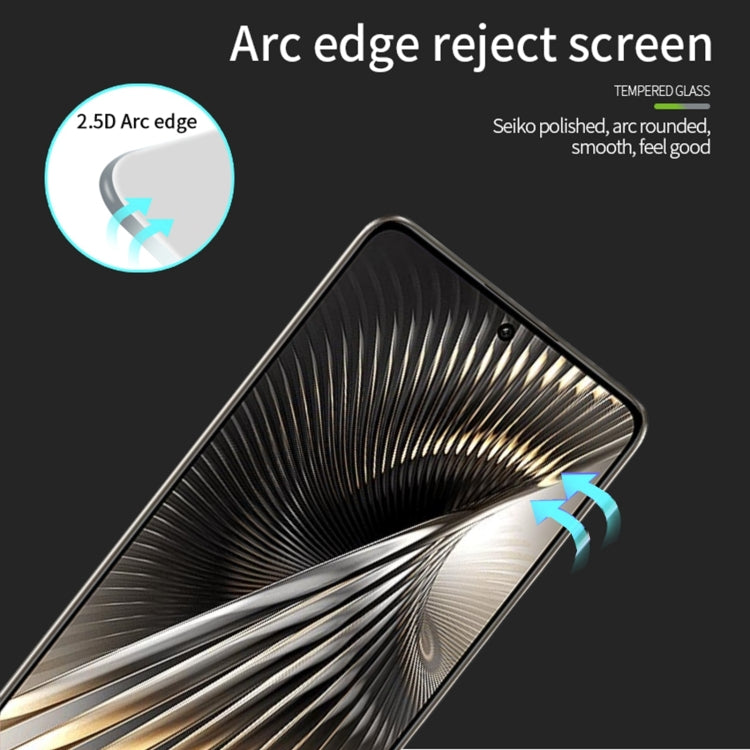 For Xiaomi Redmi Turbo 3 MOFI 9H 2.5D Full Screen Tempered Glass Film(Black)